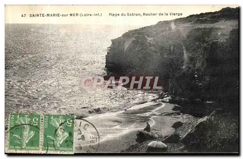 Cartes postales Sainte Marie sur Mer Plage du Sablon Rocher de la Vierge