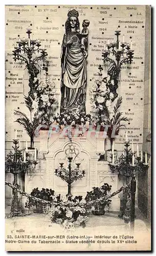 Cartes postales Sainte Marie sur Mer Interieur de l Eglise Notre Dame du Tabernacle