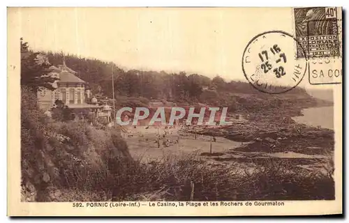 Ansichtskarte AK Pornic Le Casino La Plage et les Rochers de Gourmalon