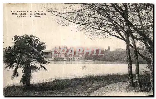 Cartes postales Chateaux de la Loire Inferieure Missillac La Bretesche Le Chateau et l Etang