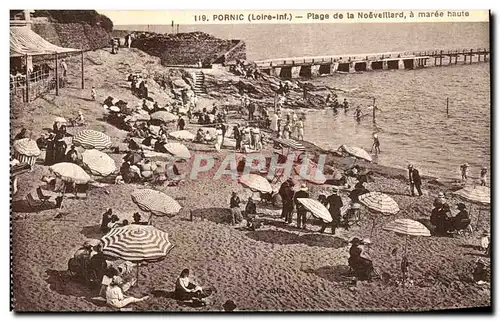 Cartes postales Pornic Plage de la Noeveillard a maree Haute