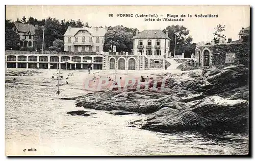 Cartes postales Pornic Plage de la Noeveillard prise de l Estacade