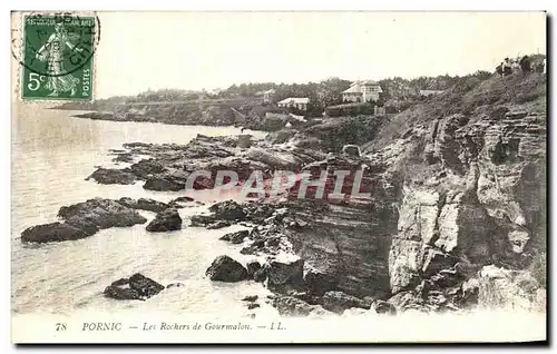 Ansichtskarte AK Pornic Les Rochers de Gourmalon