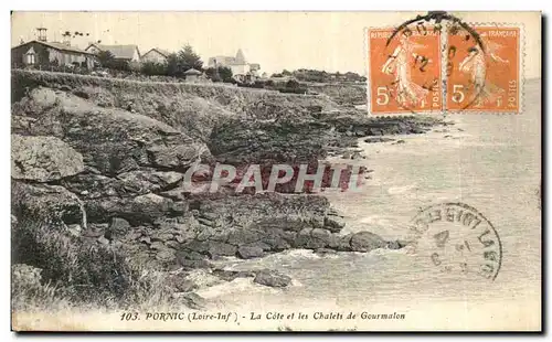 Cartes postales Pornic La Cote et les Chalets de Gourmalon