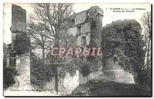 Ansichtskarte AK Clisson Le Chateau Ruines du Donjon