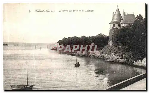 Cartes postales Pornic L entree du Port et le Chateau