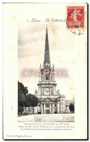 Cartes postales Lucon La Cathedrale