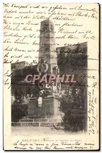 Ansichtskarte AK Belfort Monument du cimetiere des mobiles Militaria