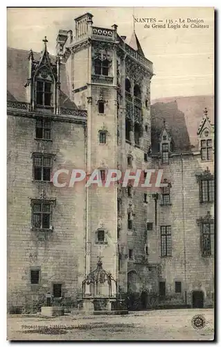 Ansichtskarte AK Nantes Le Donjon du Grand Logis du Chateau