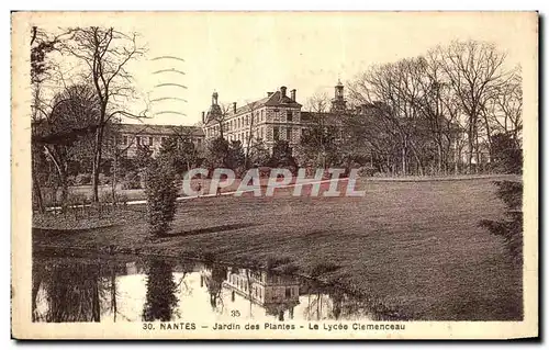 Cartes postales Nantes Jardin Des Plantes Le Lycee Clemenceau