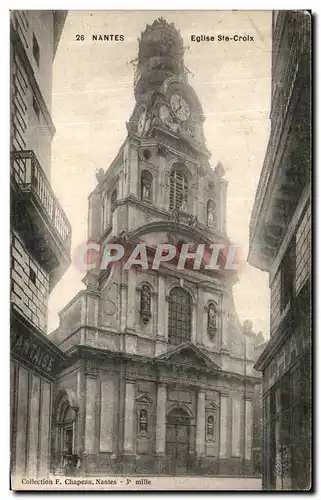 Cartes postales Nantes Eglise Ste Croix