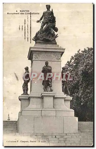 Cartes postales Nantes Monument des Combattants Militaria