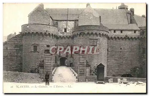 Cartes postales Nantes Le Chateau L Entree