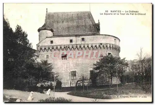 Cartes postales Nantes Chateau Le Square et la Tour du Fer a Cheval