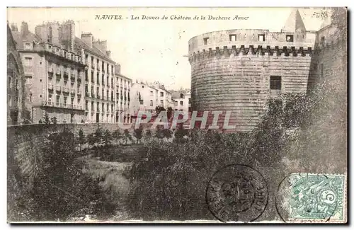 Cartes postales Nantes Les Douves du Chateau de la Duchese Anne