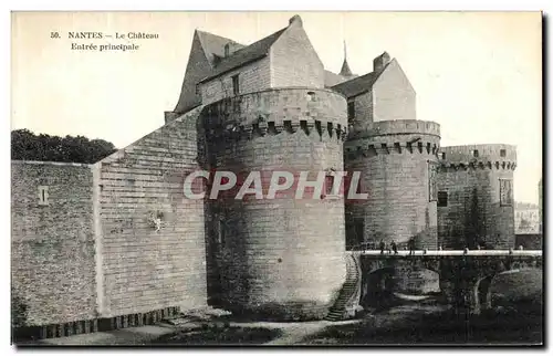 Cartes postales Nantes Le Chateau Entree Principale