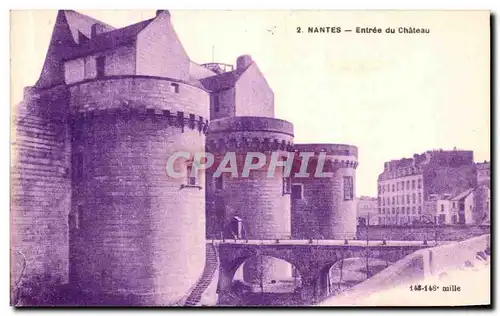 Cartes postales Nantes Entree du Chateau