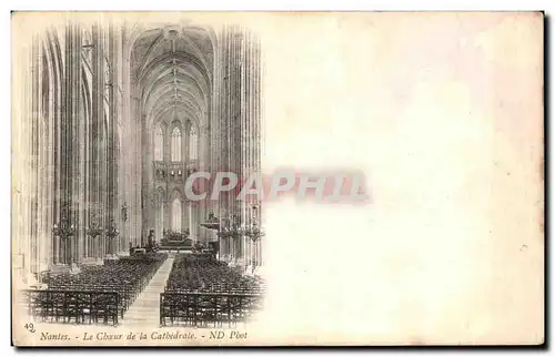 Cartes postales Nantes Le Choeur de la Cathedrale