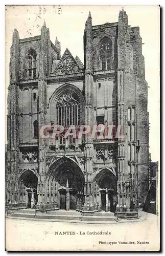 Cartes postales Nantes La Cathedrale