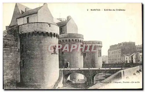 Ansichtskarte AK Nantes Entree du Chateau