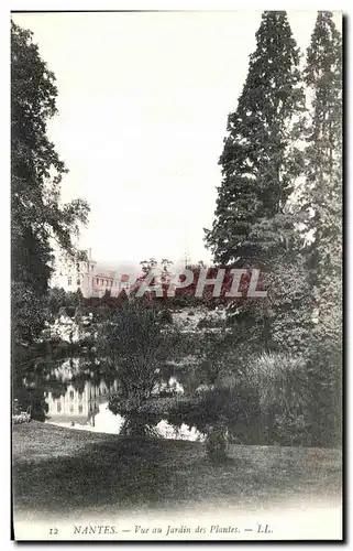 Cartes postales Nantes Vue au Jardin des Plantes