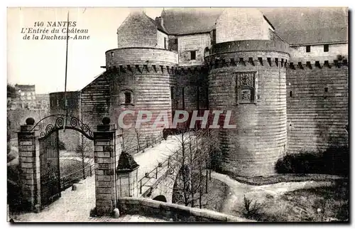 Cartes postales Nantes L Entree Du Chateau de la Duchesse Anne