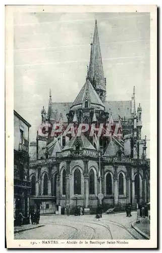 Cartes postales Nantes Abside de la Basilique Saint Nicolas