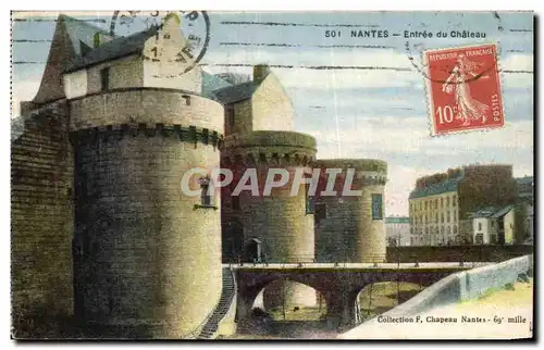 Cartes postales Nantes Entree du Chateau