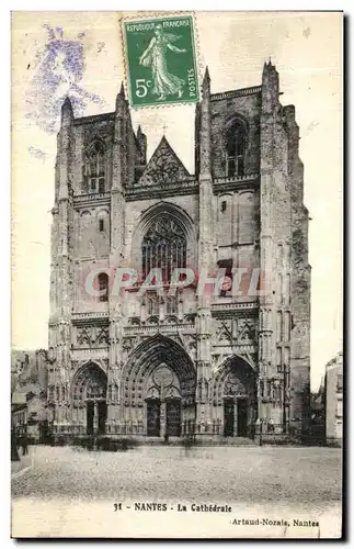 Cartes postales Nantes La Cathedrale