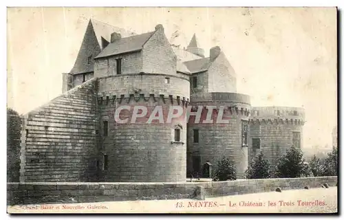 Cartes postales Nantes Le Chateau Les Trois Tourelles