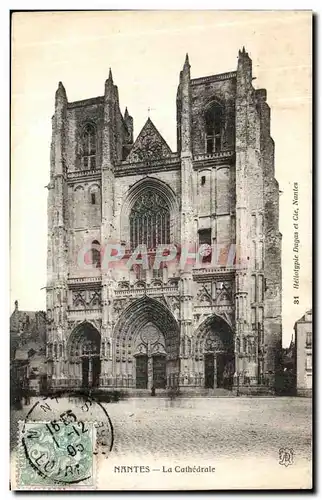 Cartes postales Nantes La Cathedrale