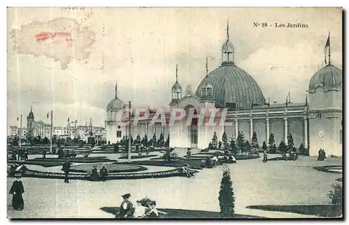 Cartes postales Nantes Les jardins