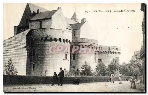 Ansichtskarte AK Nantes Les 3 Tours du Chateau