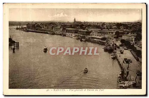 Cartes postales Nantes Vue Generale et Entree du Port