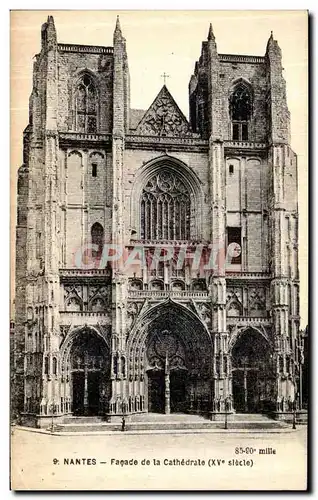 Ansichtskarte AK Nantes Facade de La Cathedrale