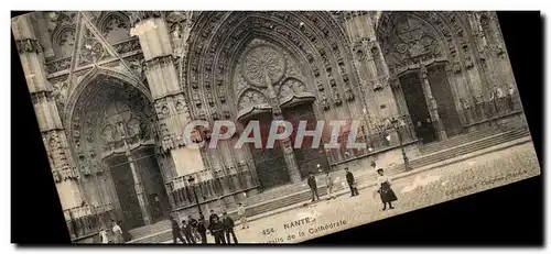 Cartes postales Nantes Les portails de la Cathedrale