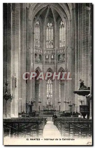 Ansichtskarte AK Nantes Interieur de la Cathedrale