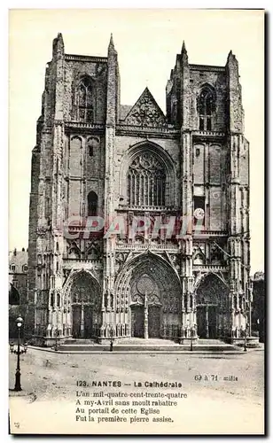 Cartes postales Nantes La Cathedrale