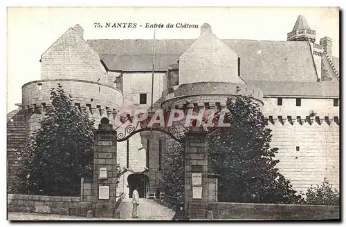 Cartes postales Nantes Entree du Chateau