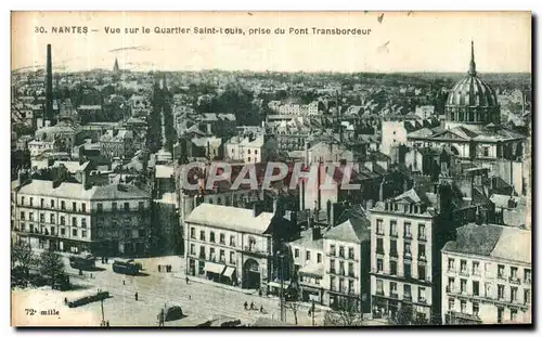 Ansichtskarte AK Nantes Vue Sur le Quartier Saint Louis Prise du Pont Transbordeur