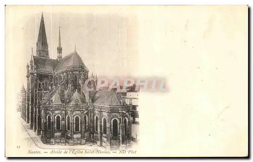 Ansichtskarte AK Nantes Abside de l Eglise Saint Nicolas