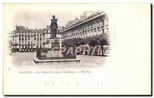 Cartes postales Nantes La Statue de la Cours Cambronne