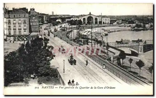 Ansichtskarte AK Nantes Vue Generale du Quartier de la Gare d Orleans