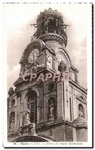 Ansichtskarte AK Nantes Beffroi de l Eglise Sainte Croix