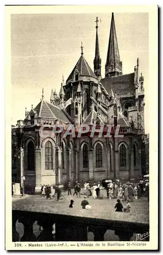 Ansichtskarte AK Nantes L Abside de la Basilique St Nicolas