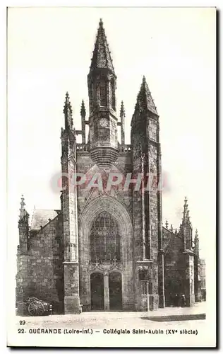 Cartes postales Guerande Collegiale Saint Aubin