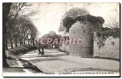 Ansichtskarte AK Guerande Les Remparts de la Ports St Michel et La Porte Saille