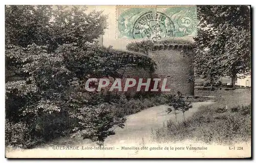 Cartes postales Guerande Murailles Cote Gauche de la Porte Vannetaise