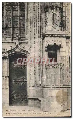 Ansichtskarte AK Guerande Collegiale Saint Aubin Portail et Chaire Exterieure