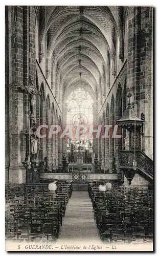 Cartes postales Guerande L Interieur de L Eglise